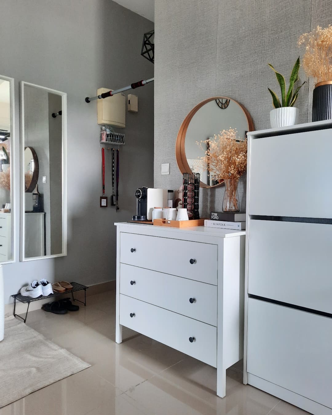 IKEA　チェスト　KOPPANG　ホワイト KOPPANG Chest of 3 drawers, White, 90x83cm– Home Swede Home