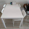 MELLTORP Table, 125x75cm, White/white