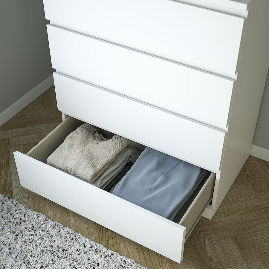 MALM Chest of 4 drawers, White– Home Swede Home