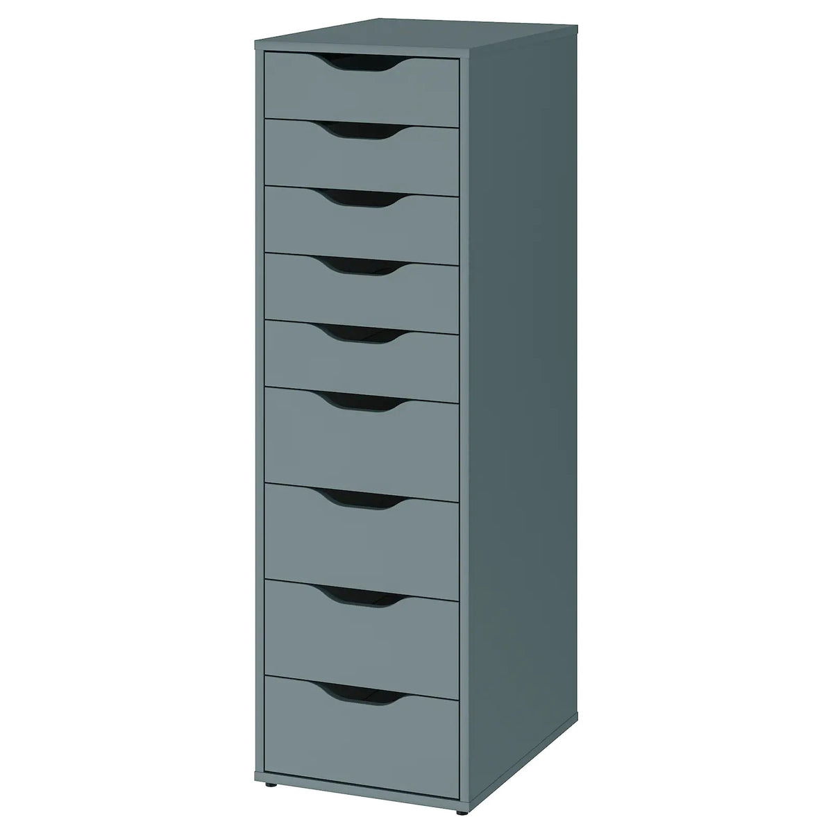 ALEX Drawer unit, 9 drawers, 36x116cm, Grey-turquoise– Home Swede Home